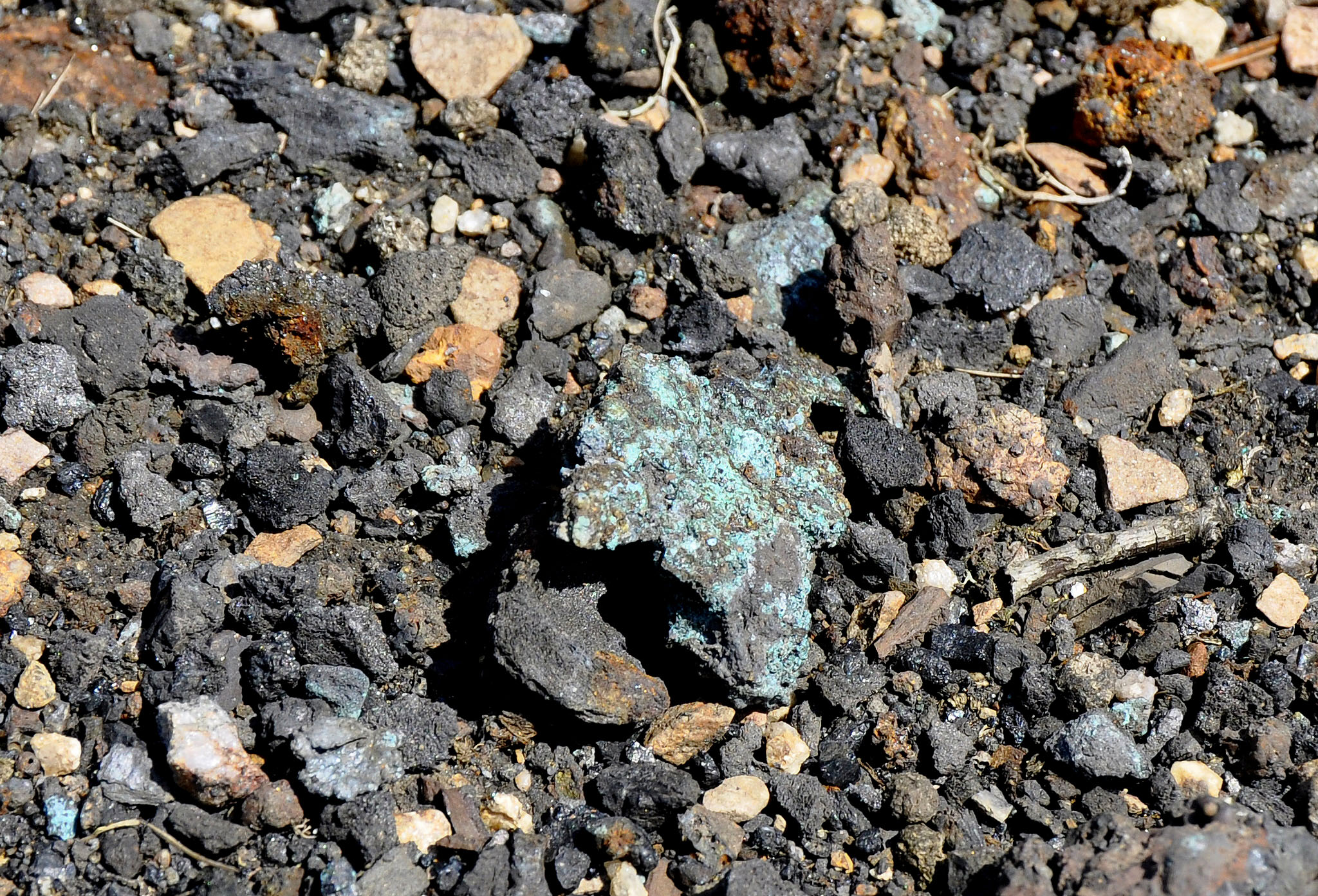 Copper mineralisation at Phoenix United Mine